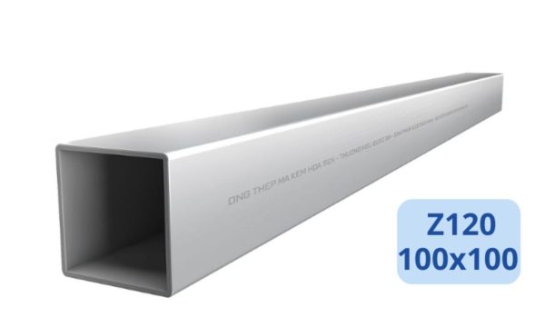 Thép hộp HOA SEN mạ kẽm 100mmx100mm