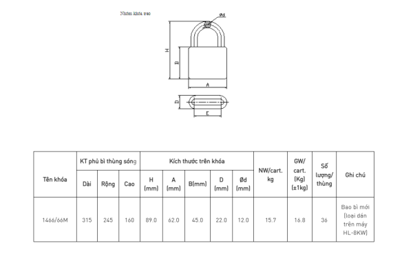 Khóa 0166M - Hình ảnh 2